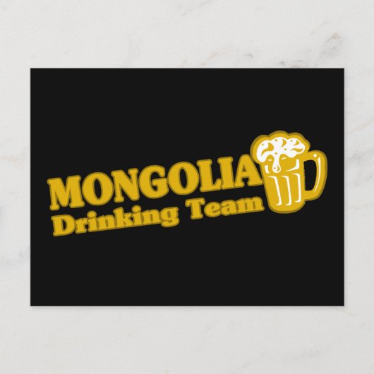 Mongolië Drink team Briefkaart (Voorkant)