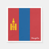 Mongolië en Mongoolse Vlag partij mode / sport Servet (Voorkant)