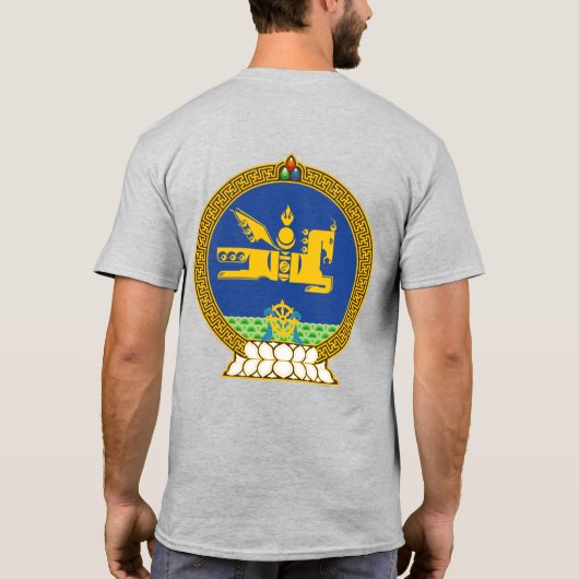 Mongolië Flag Independence Celebration T-shirt (Achterkant)