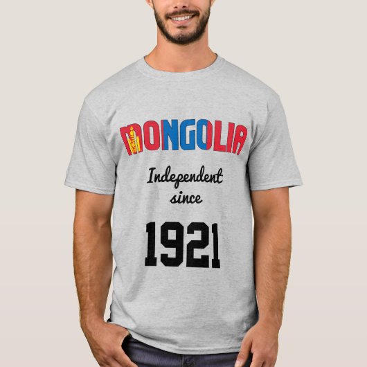 Mongolië Flag Independence Celebration T-shirt (Voorkant)