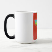 Mongolië geïllustreerd poster voor kaarttoerisme. magische mok (Links)