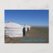 Mongolië - Gobi Desert Ger Camp Briefkaart (Voorkant)