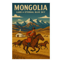 Mongolië, het land van de eeuwige blauwe hemel