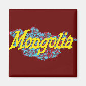 Mongolië-kaart Magneet (Voorkant)