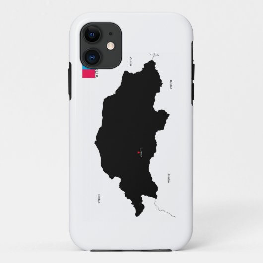 Mongolië Land Politieke Kaart Vlag Case-Mate iPhone Case (Achterkant)