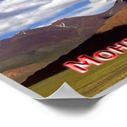 Mongolië - Landschap - Poster (Hoek)