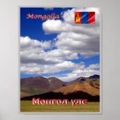 Mongolië - Landschap - Poster (Voorkant)