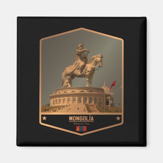 Mongolië Magneet (Voorkant)