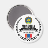Mongolië Magneet (Voorkant / Achterkant)