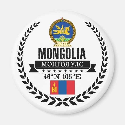 Mongolië Magneet (Voorkant)