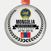 Mongolië Metalen Ornament (Voorkant)