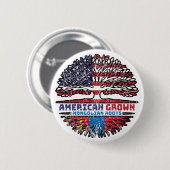 Mongolië Mongolian American USA Tree Roots Flag Ronde Button 5,7 Cm (Voorkant /achterkant)