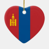 Mongolië - Mongoolse vlag Keramisch Ornament (Achterkant)