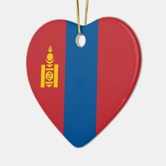 Mongolië - Mongoolse vlag Keramisch Ornament (Links)