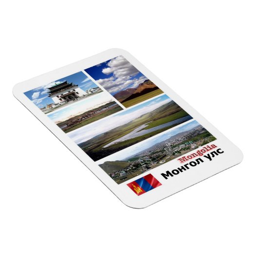 Mongolië - Mozaïek - Magnet Magneet (Rechterzijde)