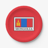 Mongolië Papieren Bordje (Voorkant)