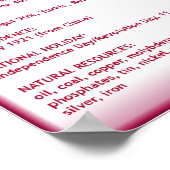 Mongolië Poster (Hoek)