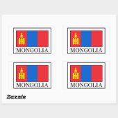 Mongolië Rechthoekige Sticker (Vel)