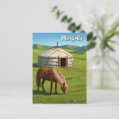 Mongolië Reizen Briefkaart (Staand voorkant)