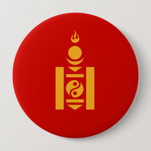 Mongolië Ronde Button 4,0 Cm