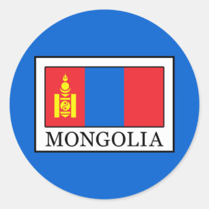 Mongolië Ronde Sticker