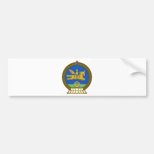 Mongolië State Emblem Bumpersticker (Voorkant)