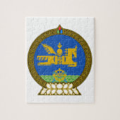 Mongolië State Emblem Legpuzzel (Verticaal)
