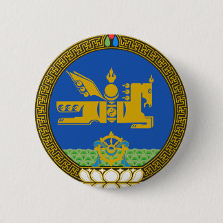 Mongolië State Emblem Ronde Button 5,7 Cm