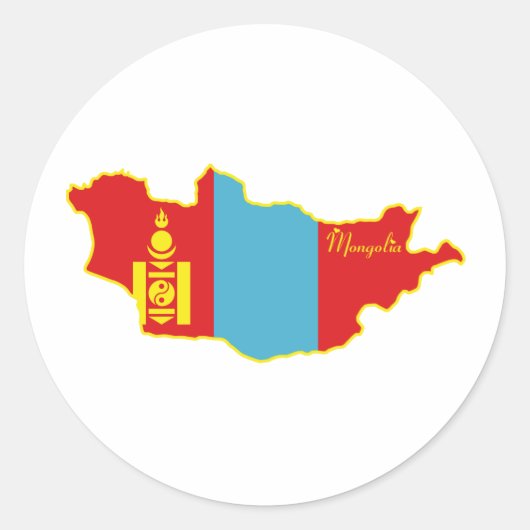 Mongolië Sticker (Voorkant)