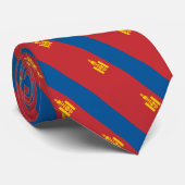Mongolië Stropdassen, mode Mongoolse vlag, bedrijf Stropdas (Opgerold)