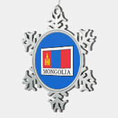 Mongolië Tin Sneeuwvlok Ornament (Rechts)