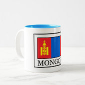 Mongolië Tweekleurige Koffiemok (Voorkant links)