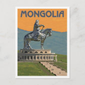 Mongolië Vintage Kunst Reizen Briefkaart (Voorkant)