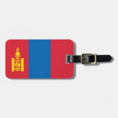 Mongolië vlag bagagelabel (Voorkant horizontaal)