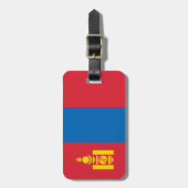Mongolië vlag bagagelabel (Voorkant verticaal)
