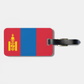 Mongolië vlag bagagelabel (Achterkant horizontaal)