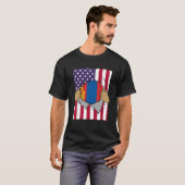 Mongolië vlag binnen me thuispride Mongolian Ameri T-shirt (Voorkant volledig)
