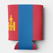 Mongolië vlag blikjeskoeler (Achterkant)
