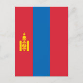 Mongolië vlag briefkaart (Voorkant)