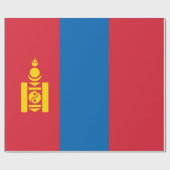 Mongolië vlag cadeaupapier (Vlak)