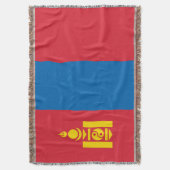 Mongolië vlag deken (Voorkant Verticaal)