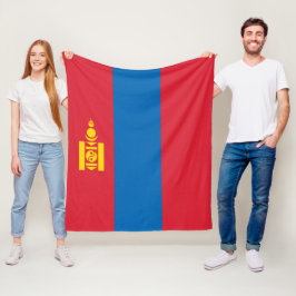 Mongolië vlag fleece deken