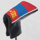 Mongolië vlag golfheadcover (3/4 voorkant)
