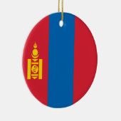 Mongolië vlag keramisch ornament (Rechts)
