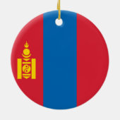 Mongolië vlag keramisch ornament (Achterkant)