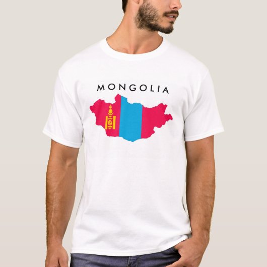 mongolië vlag land vlag symbool t-shirt (Voorkant)