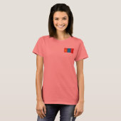 Mongolië Vlag + Landkaart T-Shirt (Voorkant volledig)