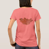 Mongolië Vlag + Landkaart T-Shirt (Achterkant)