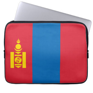 Mongolië vlag laptop sleeve