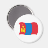 Mongolië Vlag Magneet (Voorkant / Achterkant)